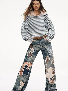 We The Free Flying High Patched Jeans